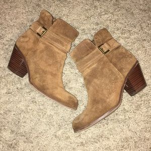 Sam Edelman Brown Bootie Chunky Heel Boots
